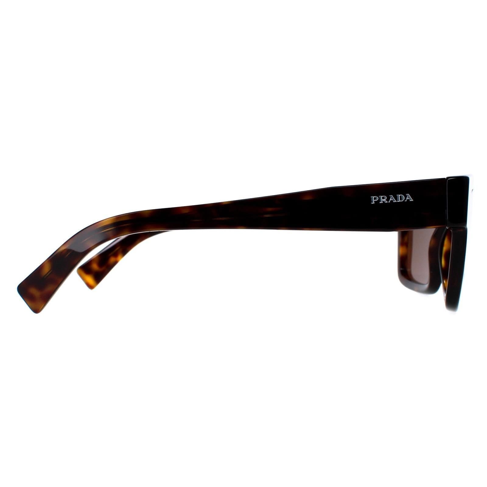 Prada Prada Men's Rectangle Tortoise Dark Brown PR19WS - 4