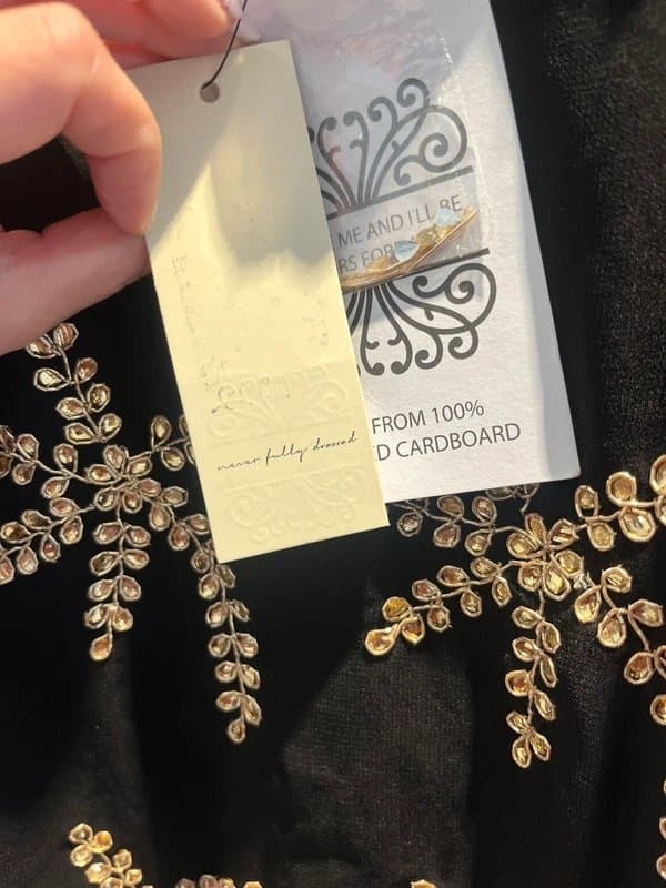 Never Fully Dressed Sequined black and gold dress
