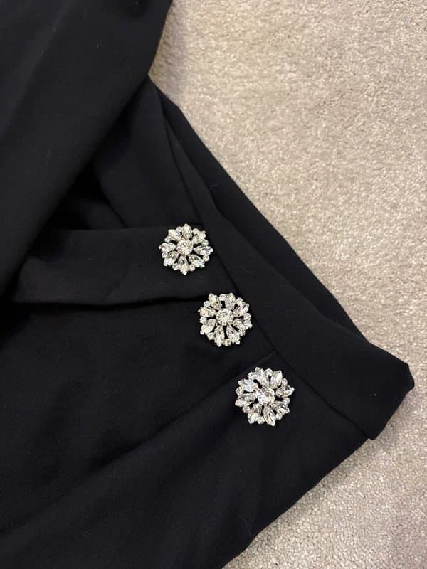 River Island Backless dimonty blazer dress