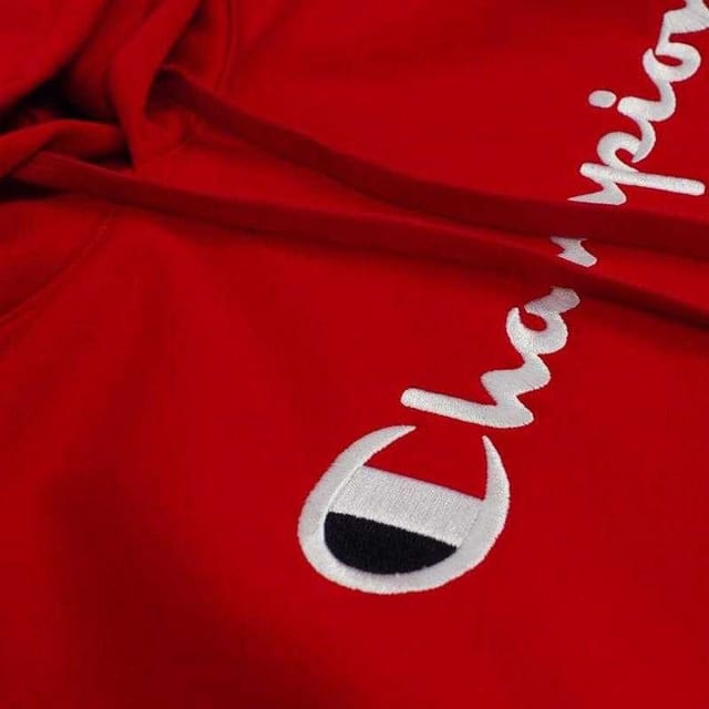 Champion Champion Men's Logo Hoodie in Red - 3