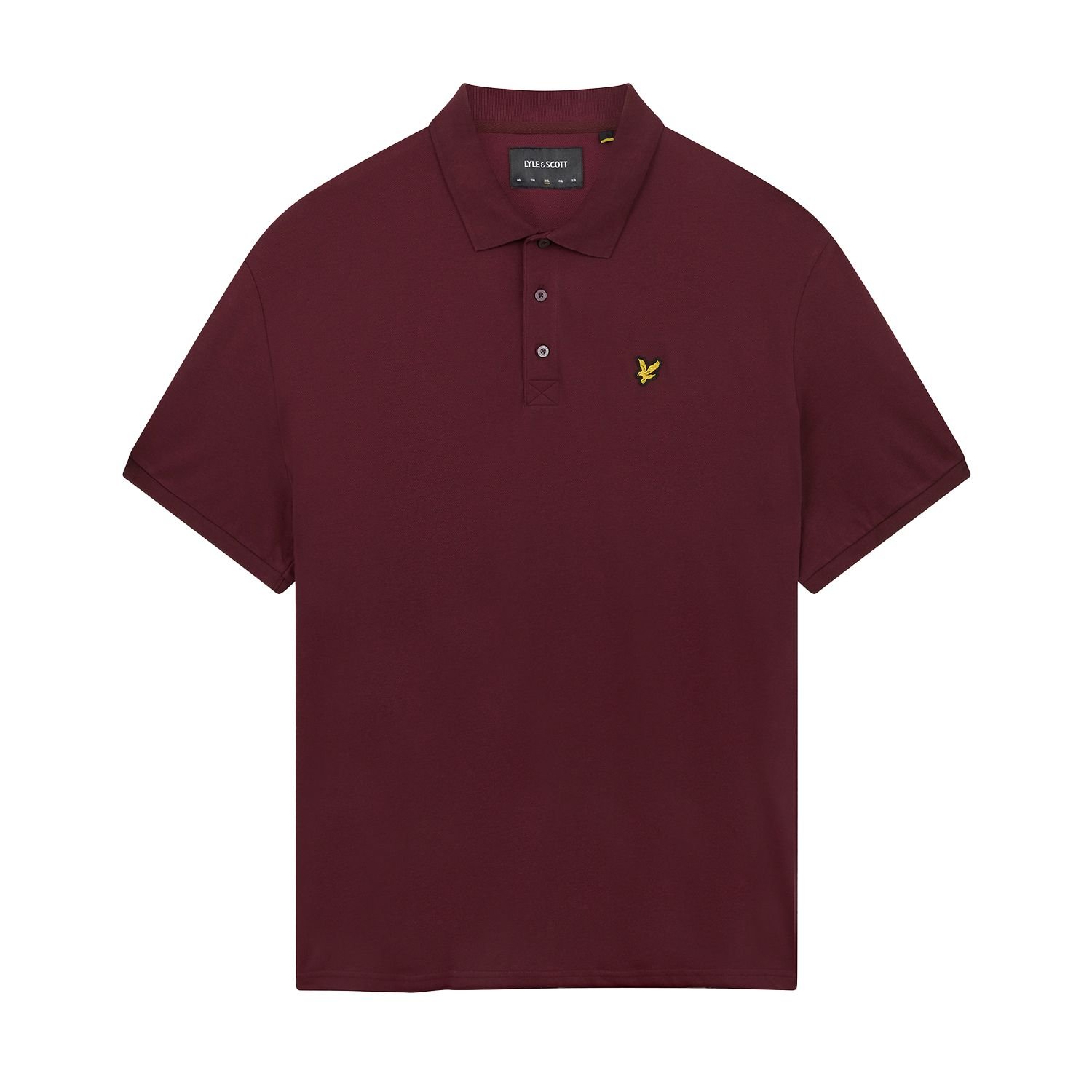 Lyle & Scott Lyle & Scott Men's Plain Plus Polo Shirt in Burgundy - 1