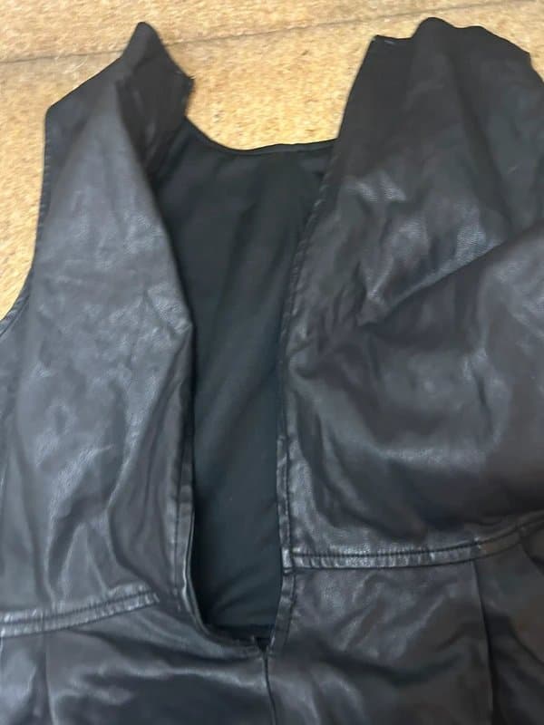 Black Black leather dress