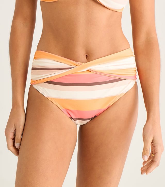 Gini London Women's Multicolour Twist Front Bikini Bottoms Gini London New Look - 2