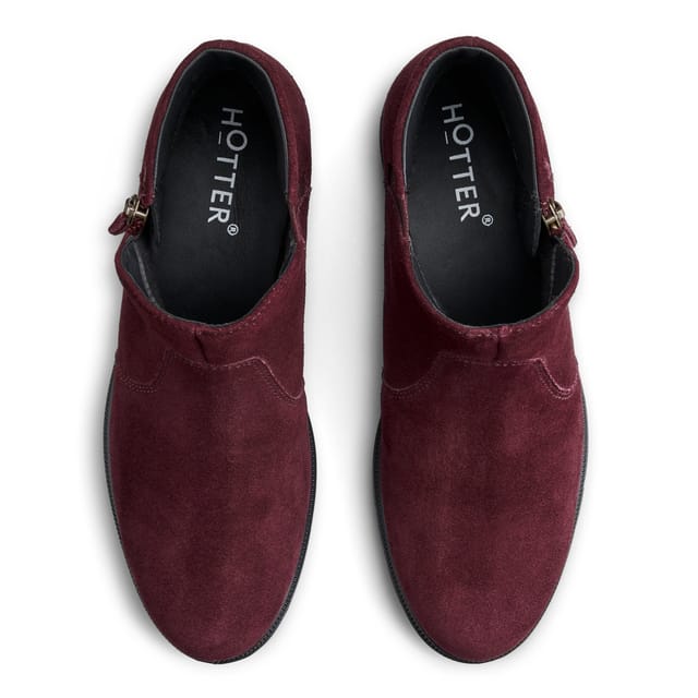 Hotter Hotter Women's 'Ludlow' Ankle Boots in Maroon - 3