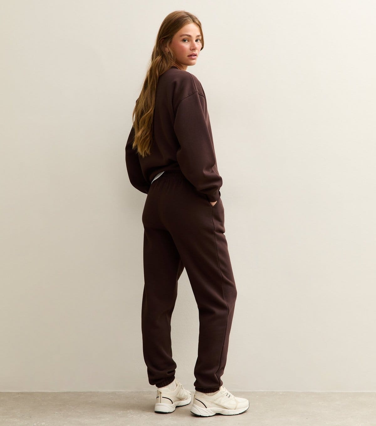 New Look Women's Dark Brown Cuffed Ankle Joggers New Look - 4