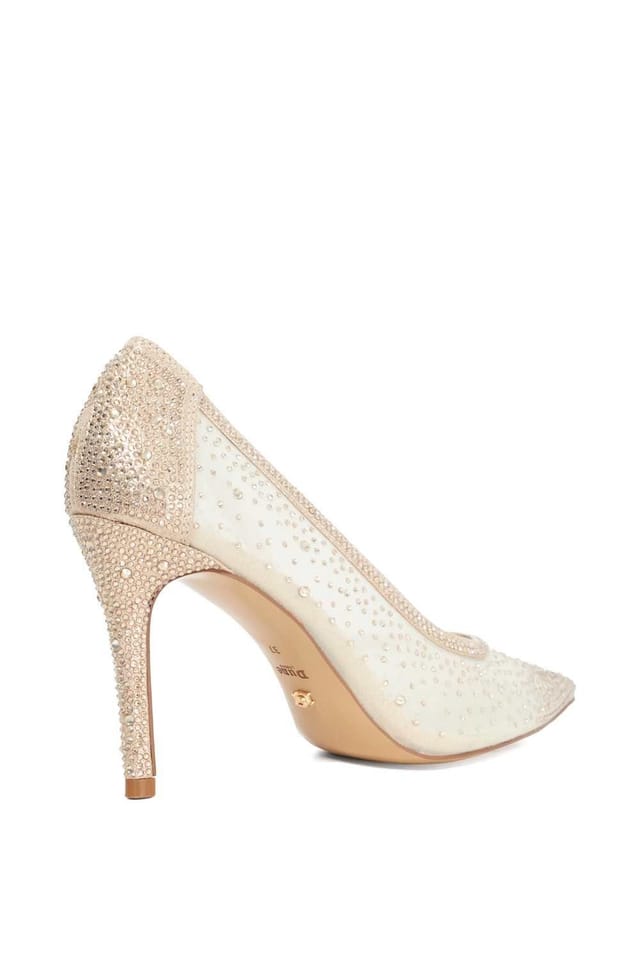 Dune London Dune London Women's Wide Fit 'Brightest' Court Shoes in Metallics - 3