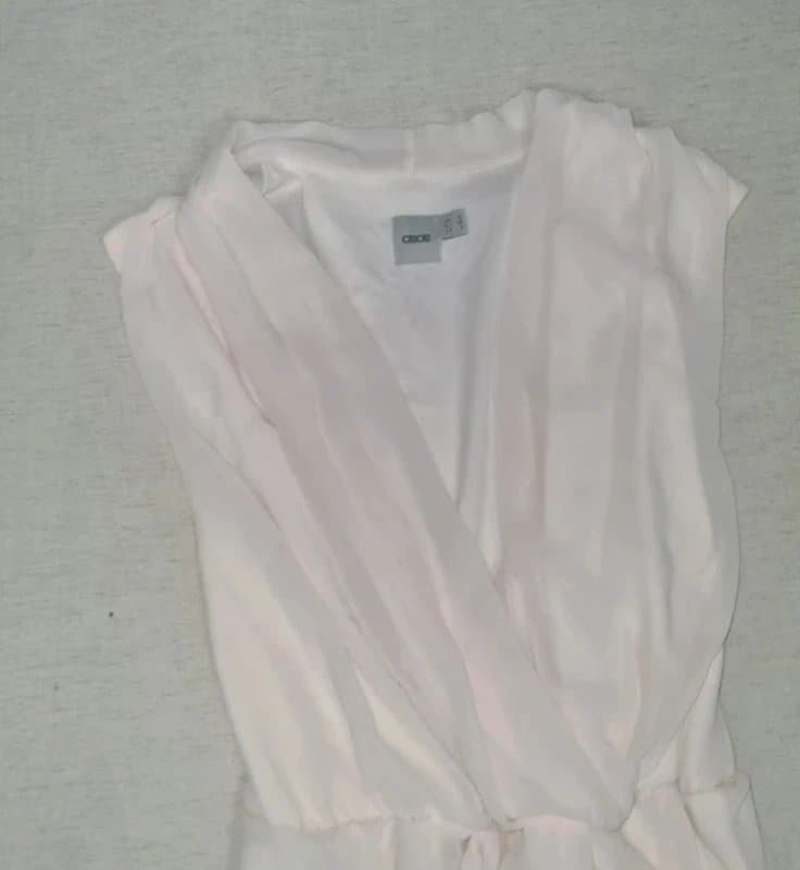 ASOS ASOS - Blush Pink Grecian Inspired Chiffon Dress - Size UK 10