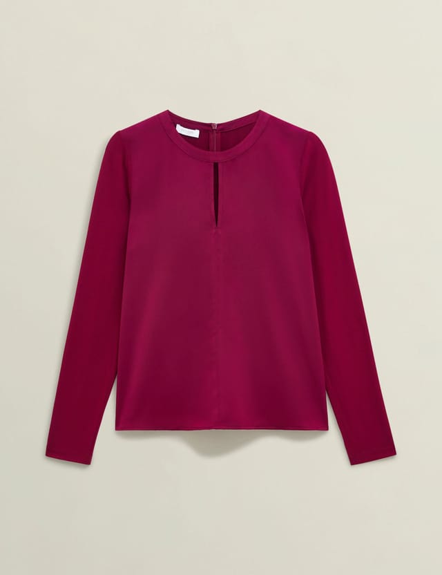 Hobbs London Hobbs London Women's Savannah Top in Raspberry - 2