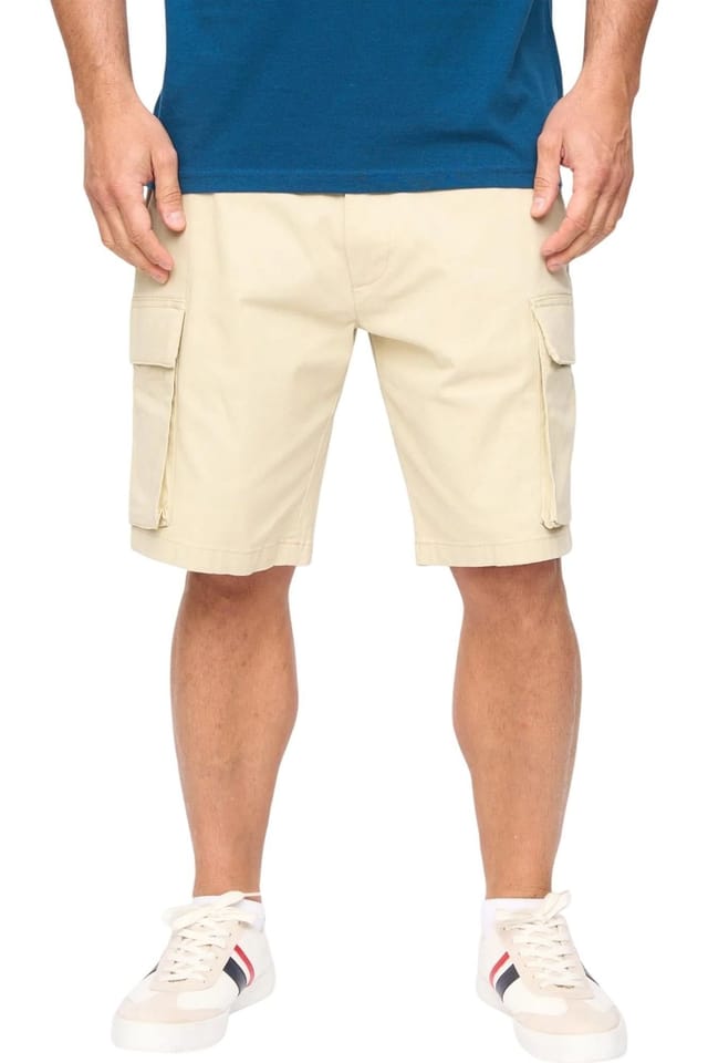 Bewley&Ritch Bewley&Ritch Men's Seaford Cargo Shorts in Stone - 3