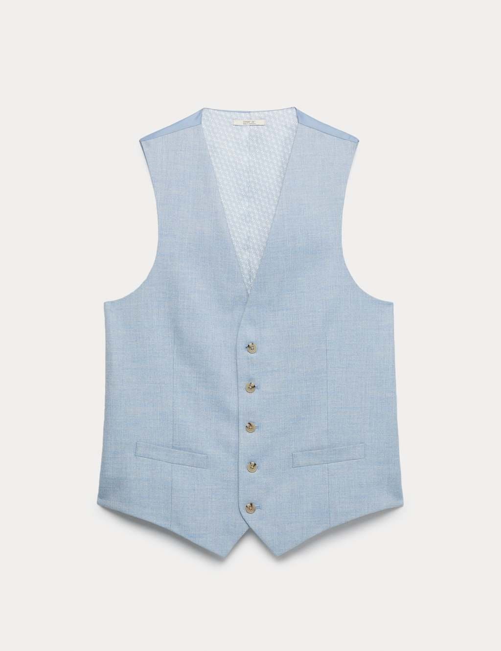 Marks & Spencer M&S Light Blue Stretch Waistcoat