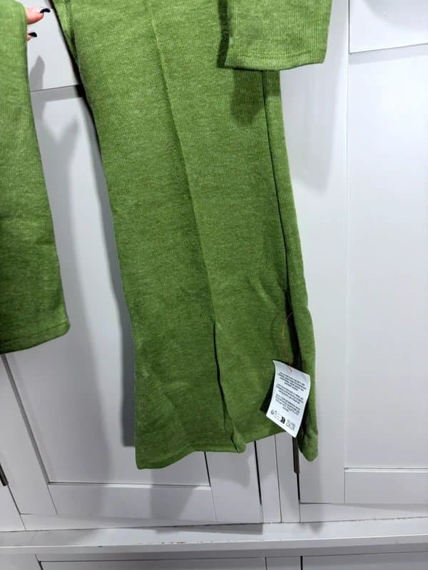 ASOS ASOS ribbed off the shoulder trouser set flared trousers fitted jumper outfit tracksuit size 12