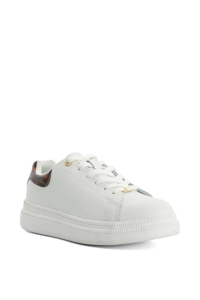 Dune London Dune London Women's 'Electron' Leather Trainers in White - 2