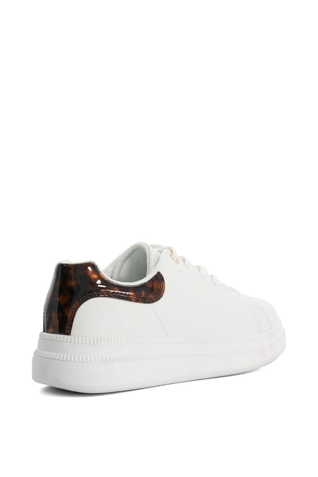 Dune London Dune London Women's 'Electron' Leather Trainers in White - 3