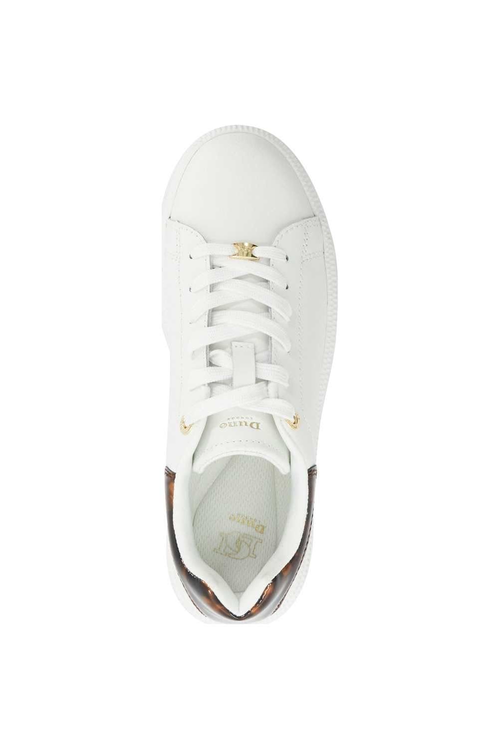 Dune London Dune London Women's 'Electron' Leather Trainers in White - 4