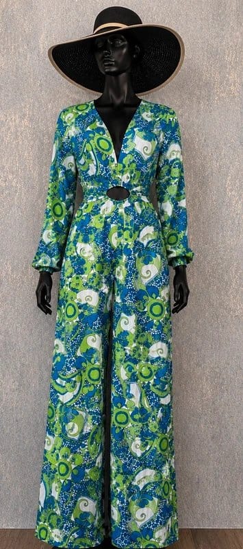 Never Fully Dressed Never Fully Dressed Mandy Jumpsuit retro print BNWT UK 8 summer holidays festivals nights out - 1