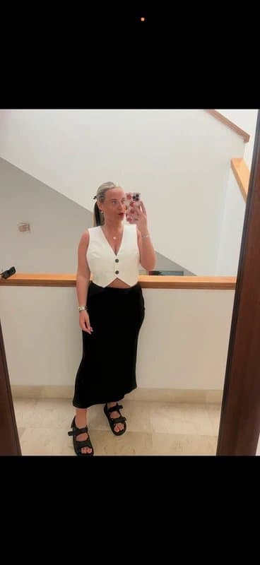 ASOS Design ASOS white waistcoat