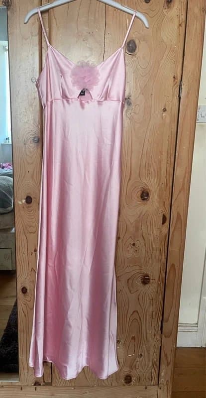 New Look Pink silk dress