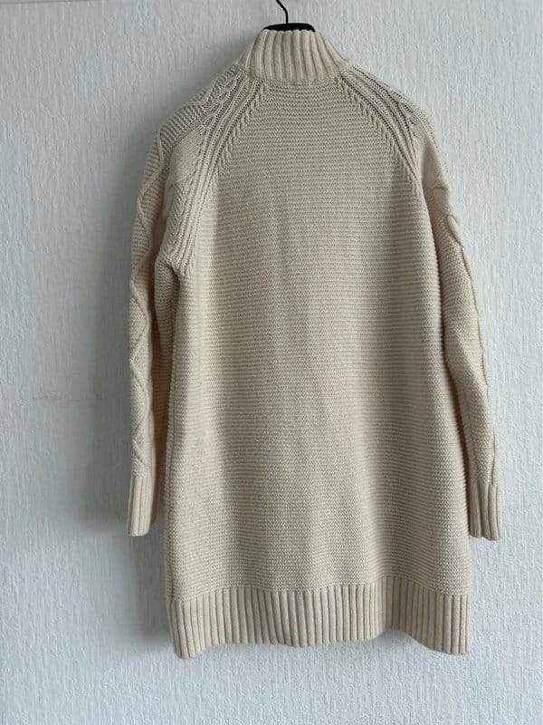 Pimkie Collection ivory knitted jumper winter dress size M 6/12