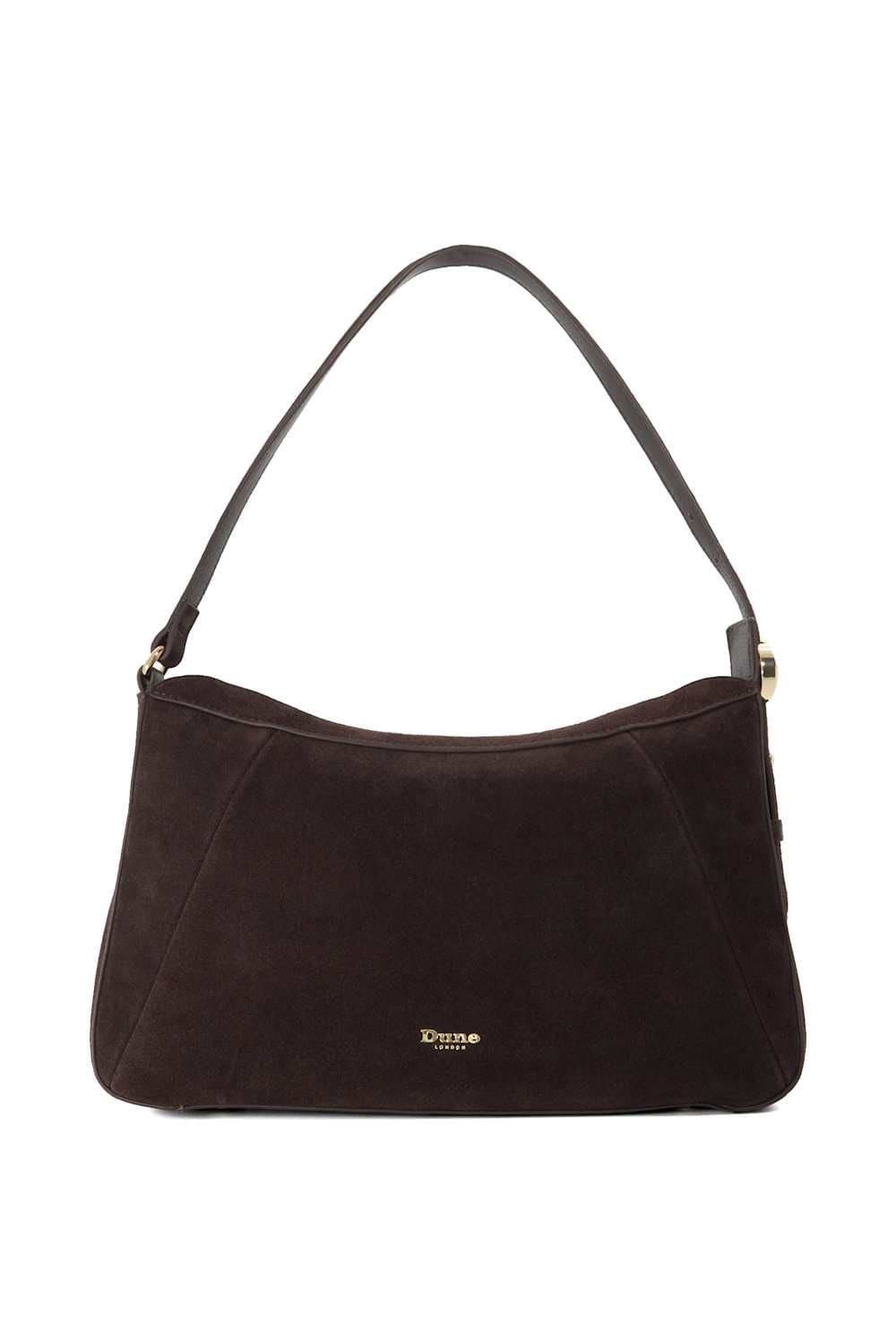 Dune London Dune London Women's 'Decorage' Suede Cross Body Bag in Brown