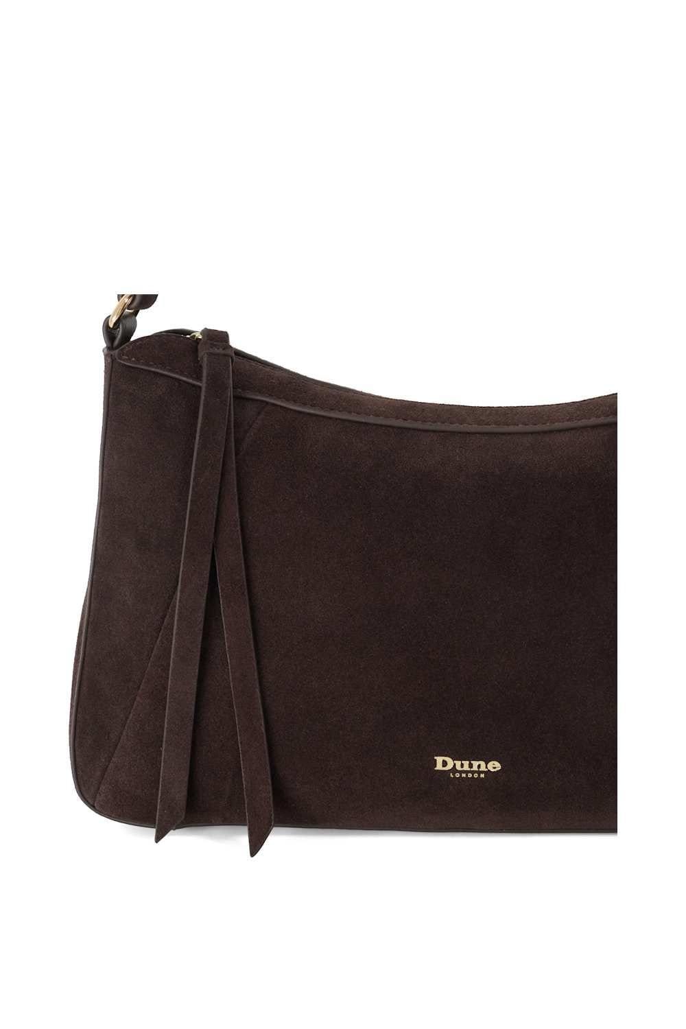Dune London Dune London Women's 'Decorage' Suede Cross Body Bag in Brown - 4
