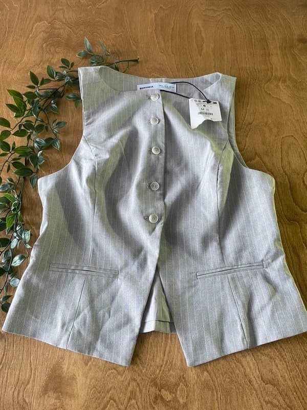 Bershka Grey waistcoat