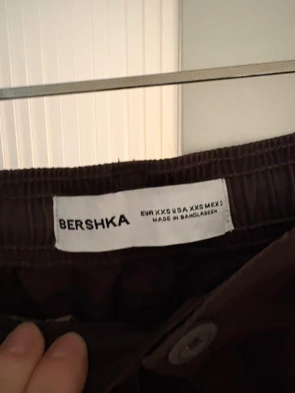 Bershka Bershka Wide Leg brown cargo pants