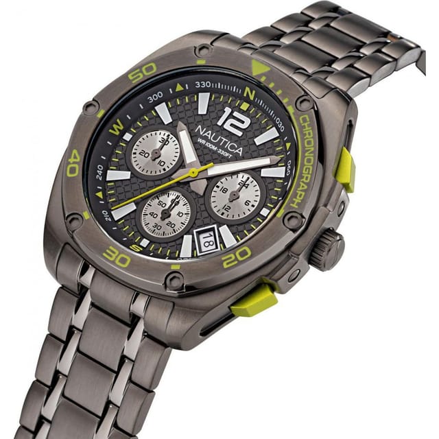 Nautica Nautica Men's NAPTCF210 Tin Can Bay 44mm Quartz Watch in Dark Grey - 2