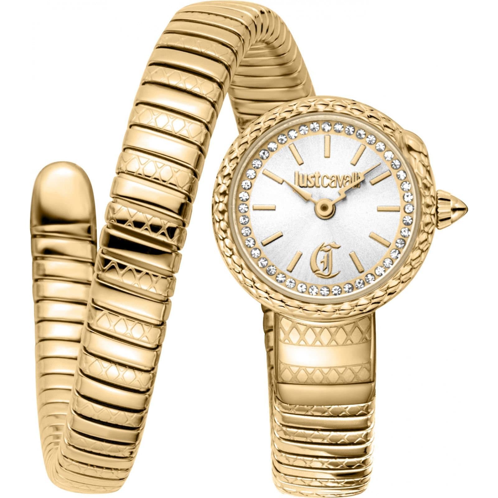Just Cavalli Just Cavalli Women's JC1L351M0025 Signature Snake 22mm Quartz Watch in Gold
