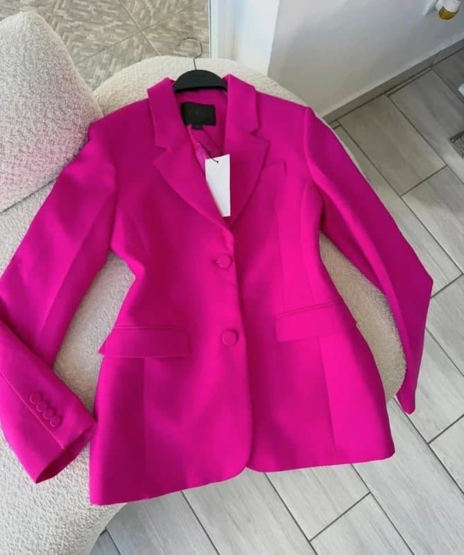 Zara ZARA Zara L 10 12 Pink fuchsia blazer