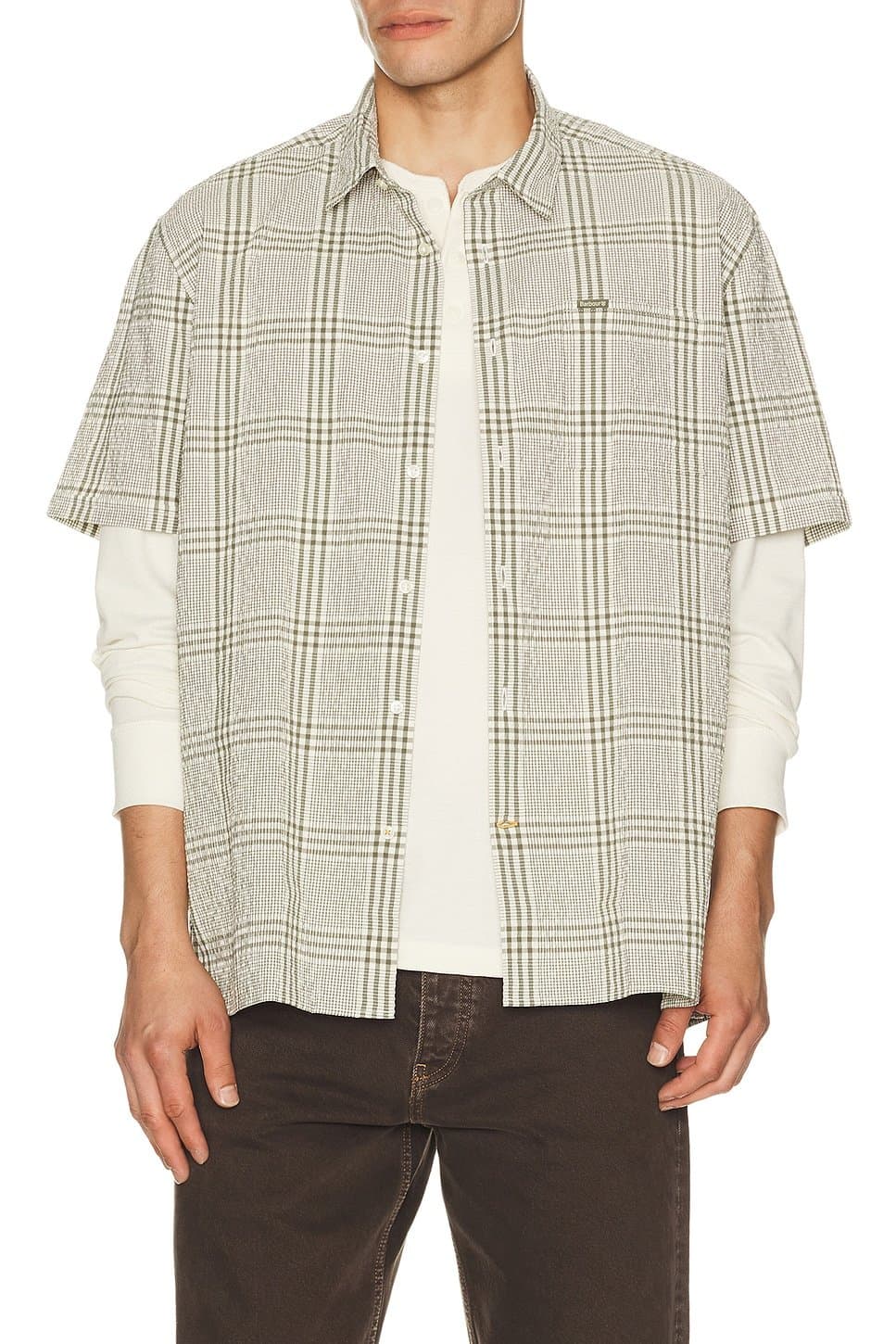 revolve Carrock Checked Seersucker Summer Shirt