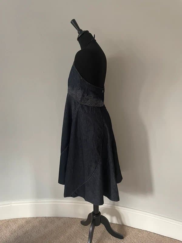Replay Replay Denim Halterneck Dress Excellent Condition