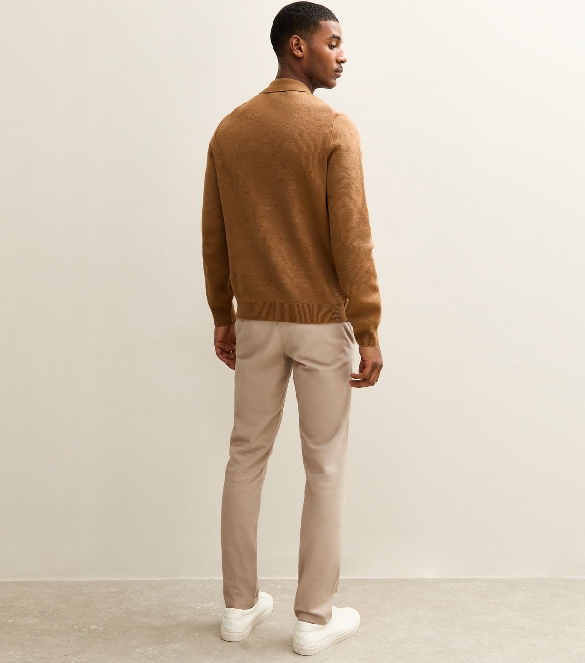 New Look Men's Stone Slim Chino Trousers New Look - 4