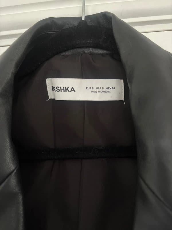 Bershka Bershka faux leather blazer jacket - Size S