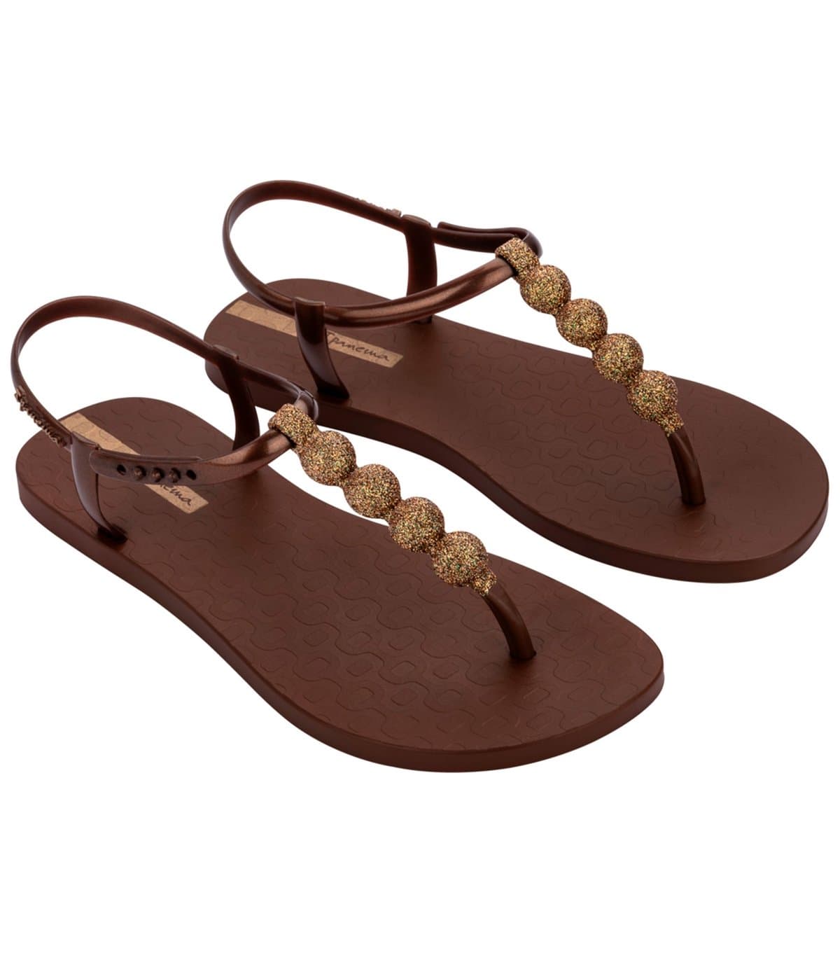 Ipanema Women's Dark Brown Easy On Glow Spheres Sandals Ipanema New Look