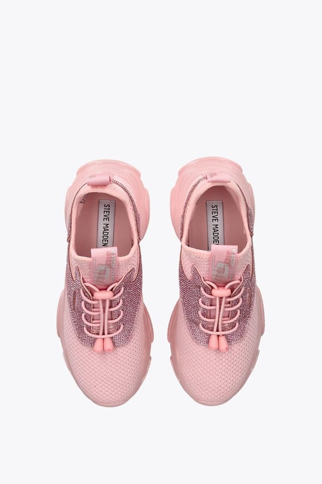 Steve Madden STEVE MADDEN Women's 'Match Re Pink' Fabric Trainers in Pale Pink - 2