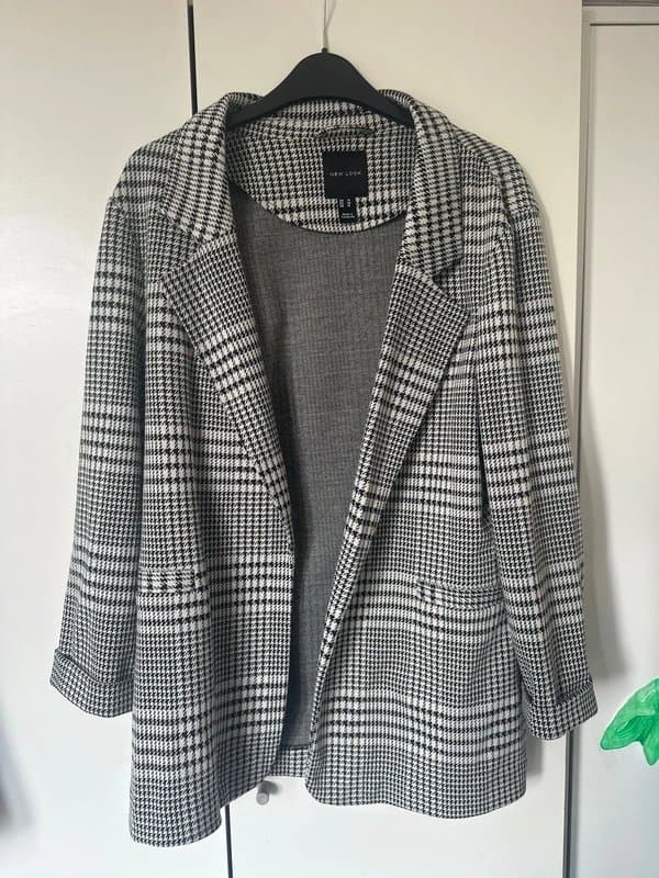 New Look Dog Tooth Jacket Size 14