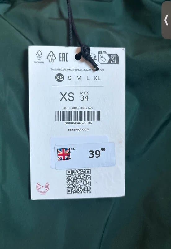 Bershka Bershka ODD Supply Green Nylon Track Pants XS BNWT