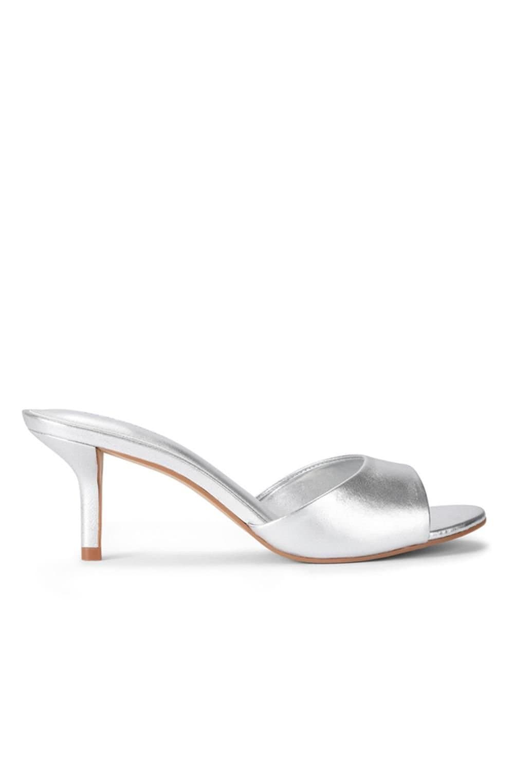 Steve Madden Steve Madden Women's 'Kendrix Silver' Leather Heels in Silver
