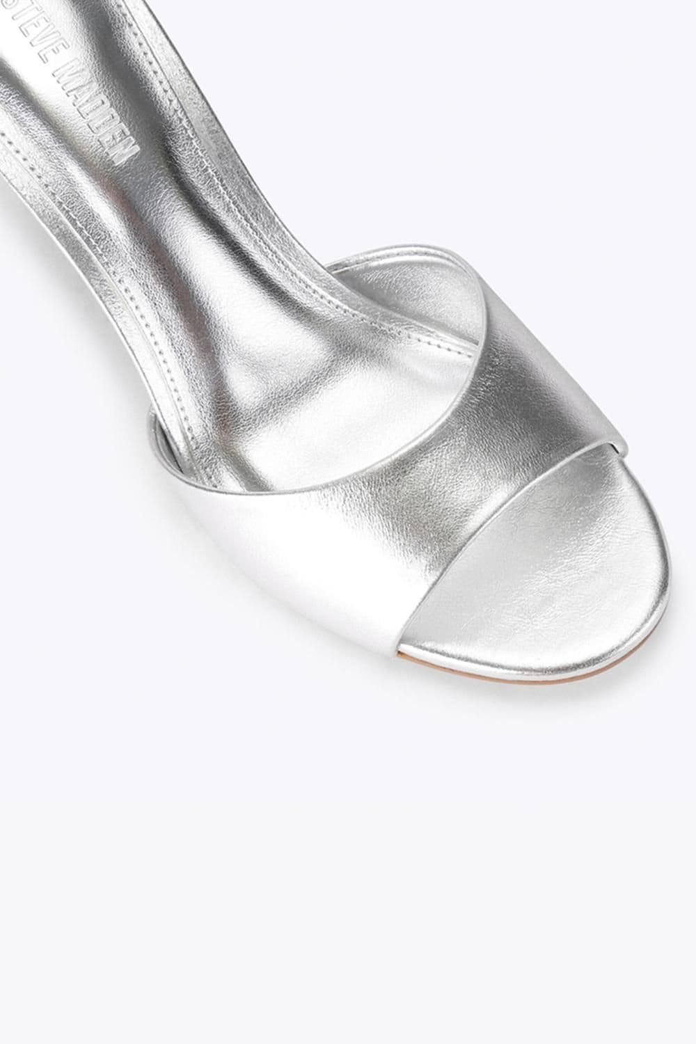 Steve Madden STEVE MADDEN Women's 'Kendrix Silver' Leather Heels in Silver - 4