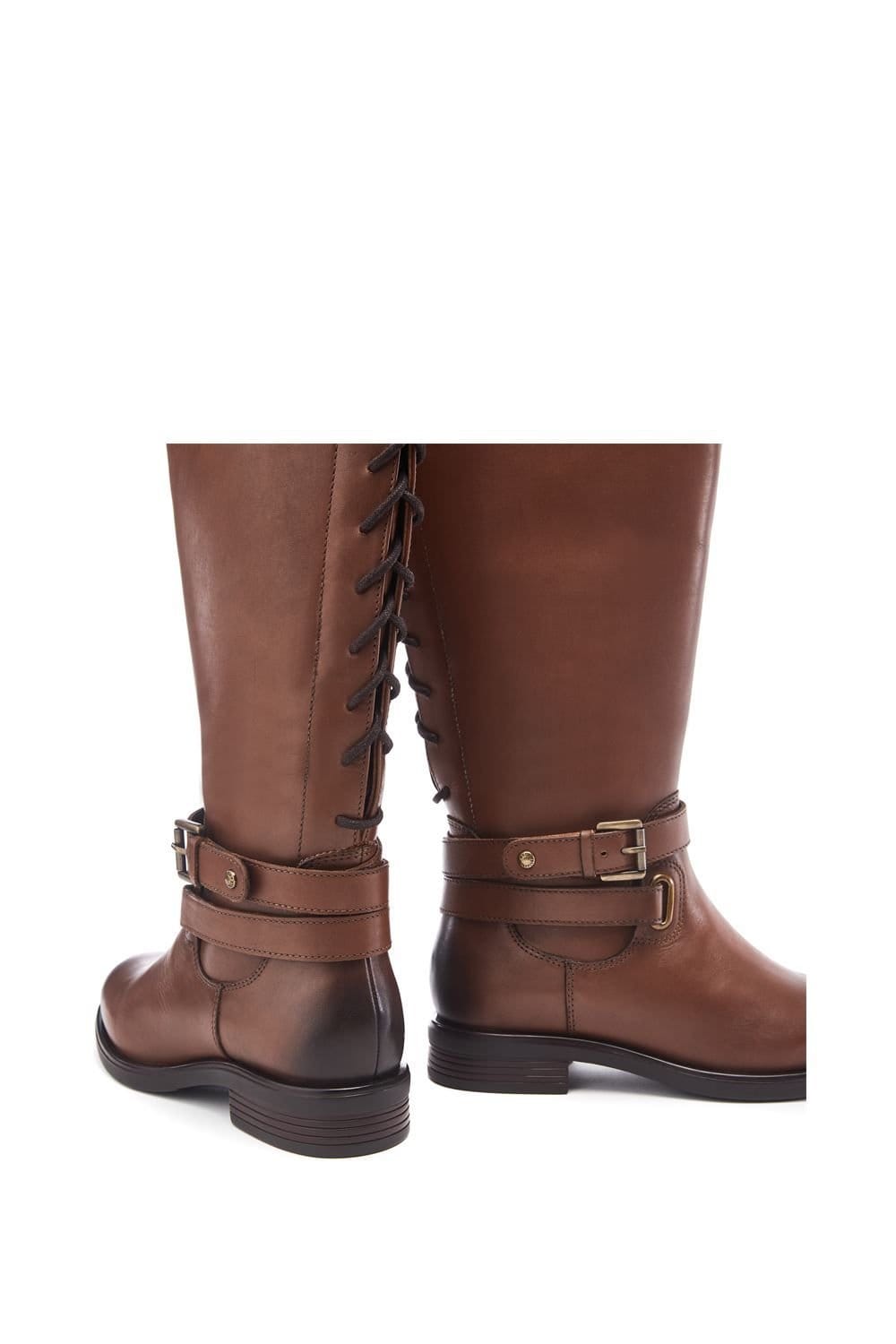 Moda In Pelle Moda In Pelle Women's 'Somain' Leather Biker Boots in Tan - 4