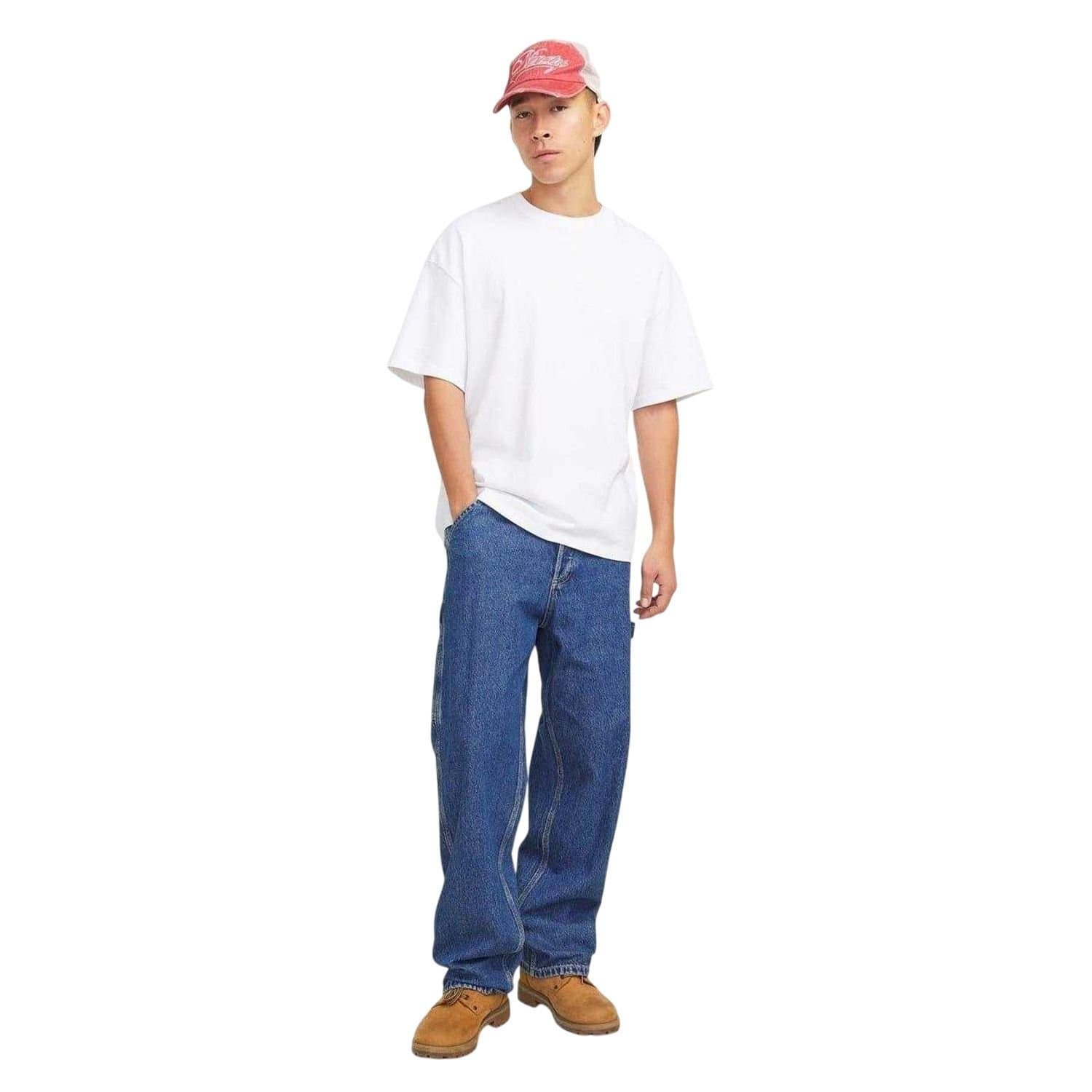jack & jones Jack & Jones Men's Alex Denim Relaxed Fit Jeans in Bright Blue