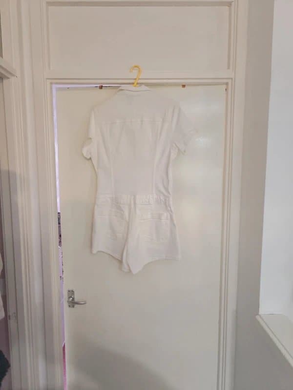 Bershka White Jumpsuit