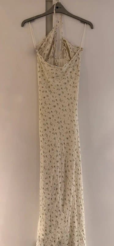 Bershka Bershka White Floral Summer Dress