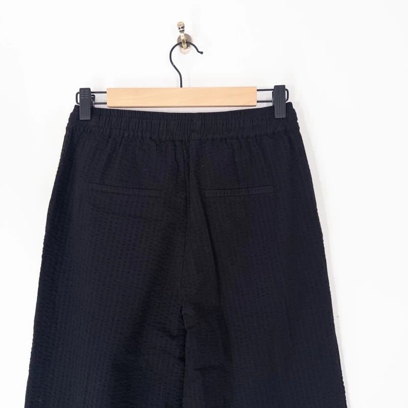 PART TWO Part Two Cotton Textured Trousers Size 32 UK 4 6 NEW Elasticated Pull On