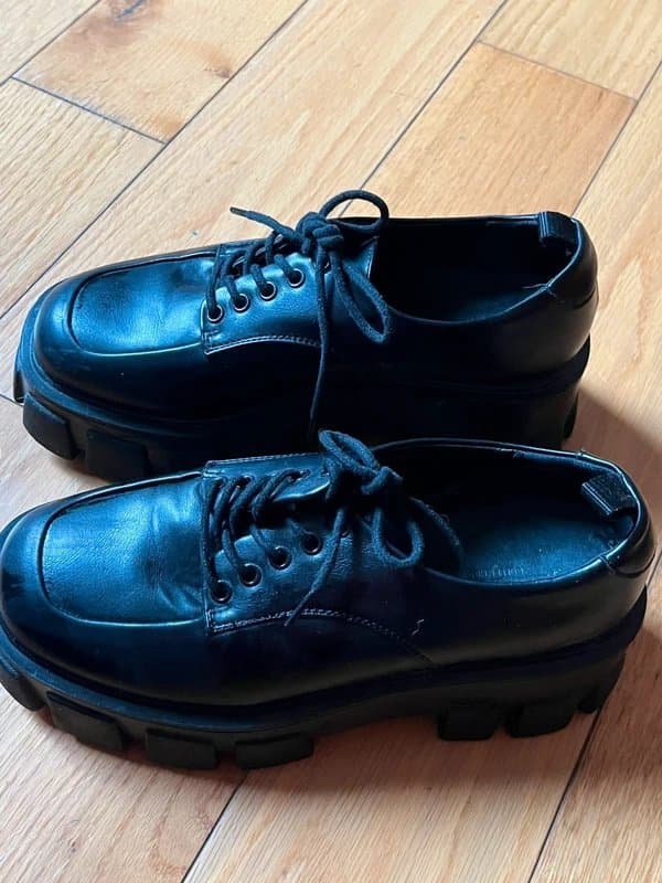 ASOS Platform black lace up loafers