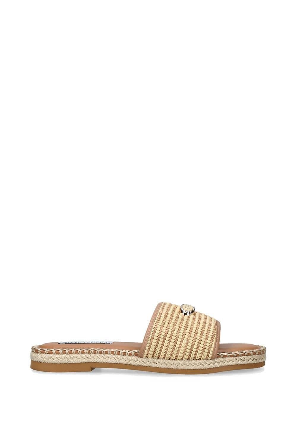 Steve Madden Steve Madden Beige Raffia Sandals
