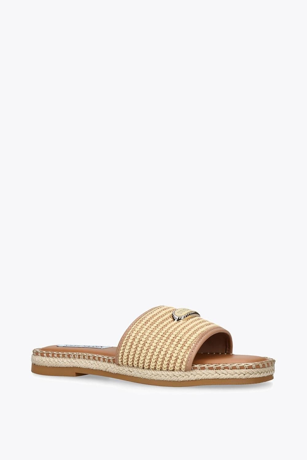 Steve Madden STEVE MADDEN Women's 'Tropics Beige Raffia' Sandals - 4
