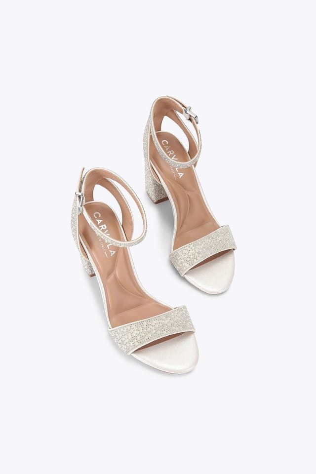 Carvela Carvela Women's 'Kianni' Fabric Heels in White - 2