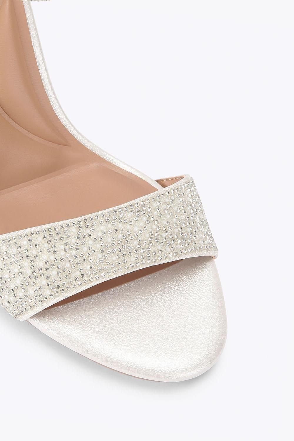 Carvela Carvela Women's 'Kianni' Fabric Heels in White - 4