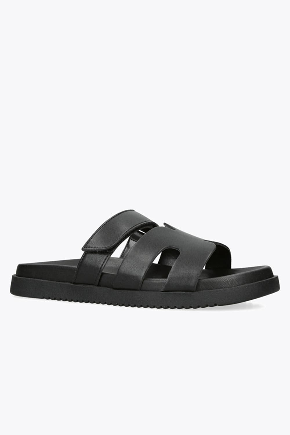 Steve Madden STEVE MADDEN Women's 'Missile Black' Leather Flats in Black - 4